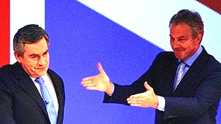 gordon brown tony blair britain pm post 280607 transition