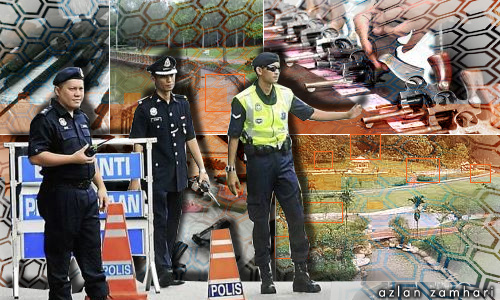 Banduan lari ketika jemur pakaian