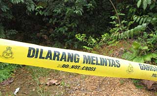 altantuya razak baginda crime scene 180707 police line