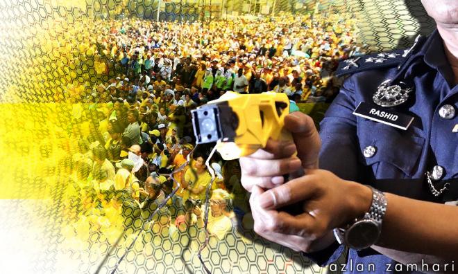 警方向政府申请拨款,添购随身摄像机电击枪网枪
