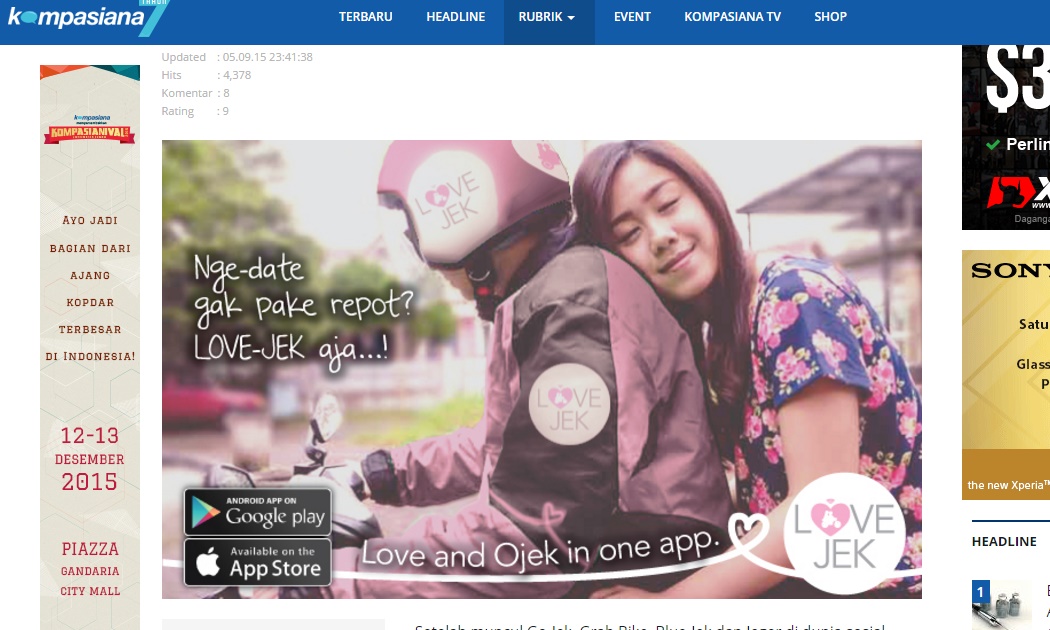 'Ojek cinta' di Indonesia, naik dan luah perasaan