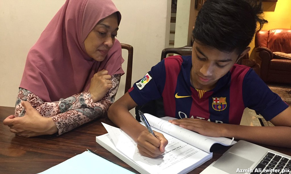 MB: My boy's brave, just like his dad