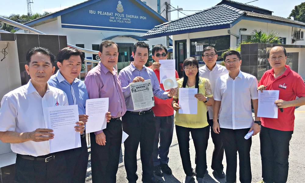 Perak DAP hands copy of Ali Tinju evidence to cops