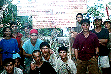 penan blockade long benali sarawak 120907 group