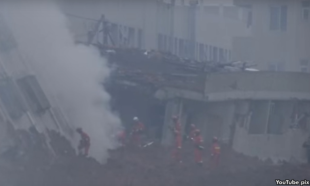 Tanah runtuh di Shenzhen - 33 bangunan tertimbus, 91 hilang