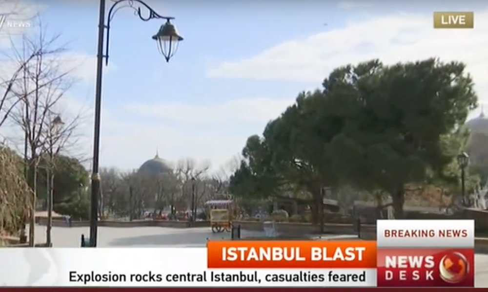 Several hurt after blast in Istanbul’s historic centre