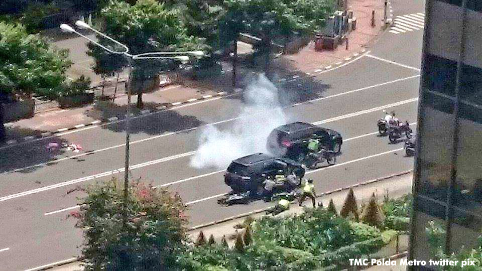 Indonesia kills one militant after attack, search on for more