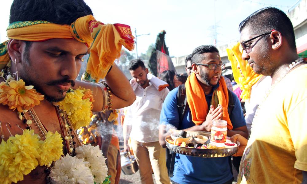 'Mini Thaipusam' at Batu Caves as thousands converge to fulfill vows early