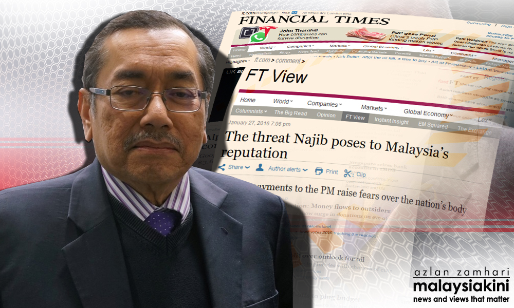 Envoy rebuts Financial Times' 'disastrous' Najib article