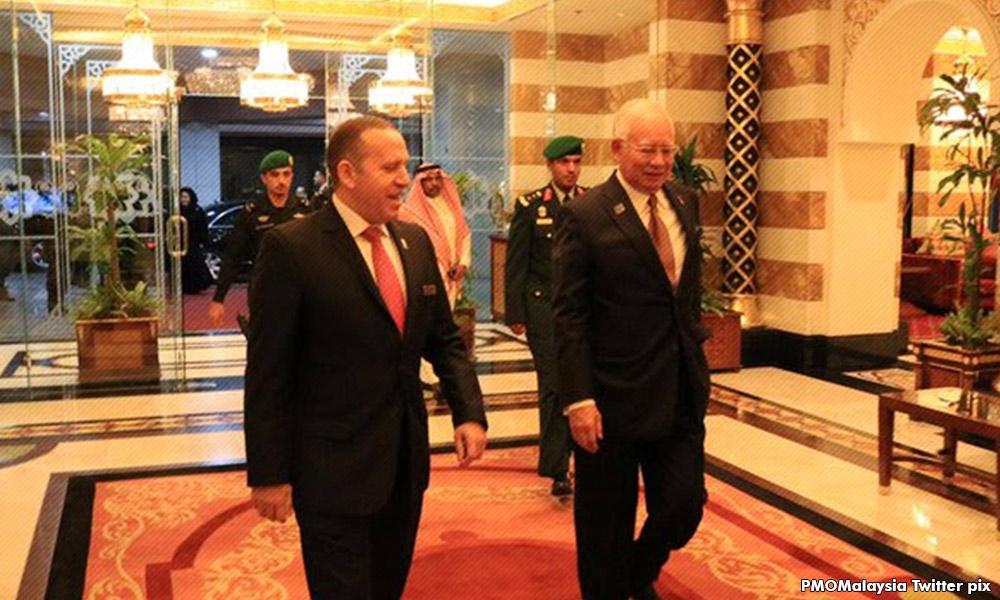 Najib in Jeddah for working visit to Saudi Arabia