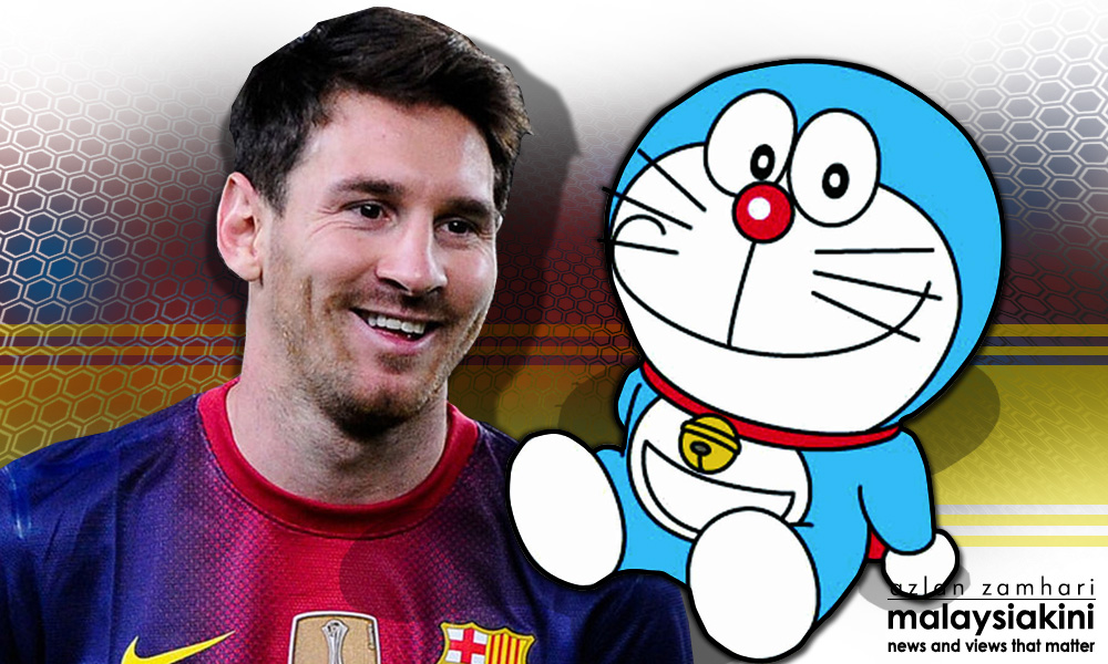 Presiden Barcelona: Saya Nobita, Messi Doraemon