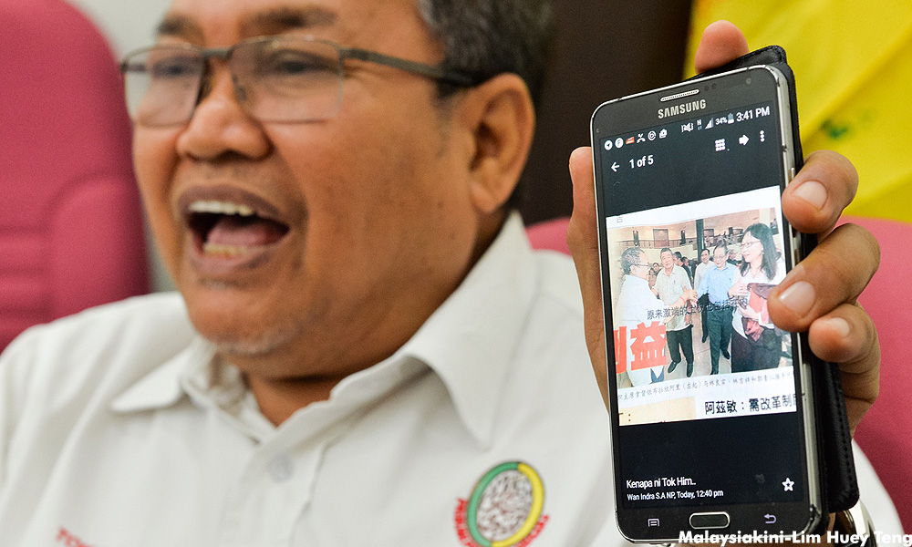 Our hands barely touched, says Perkasa chief