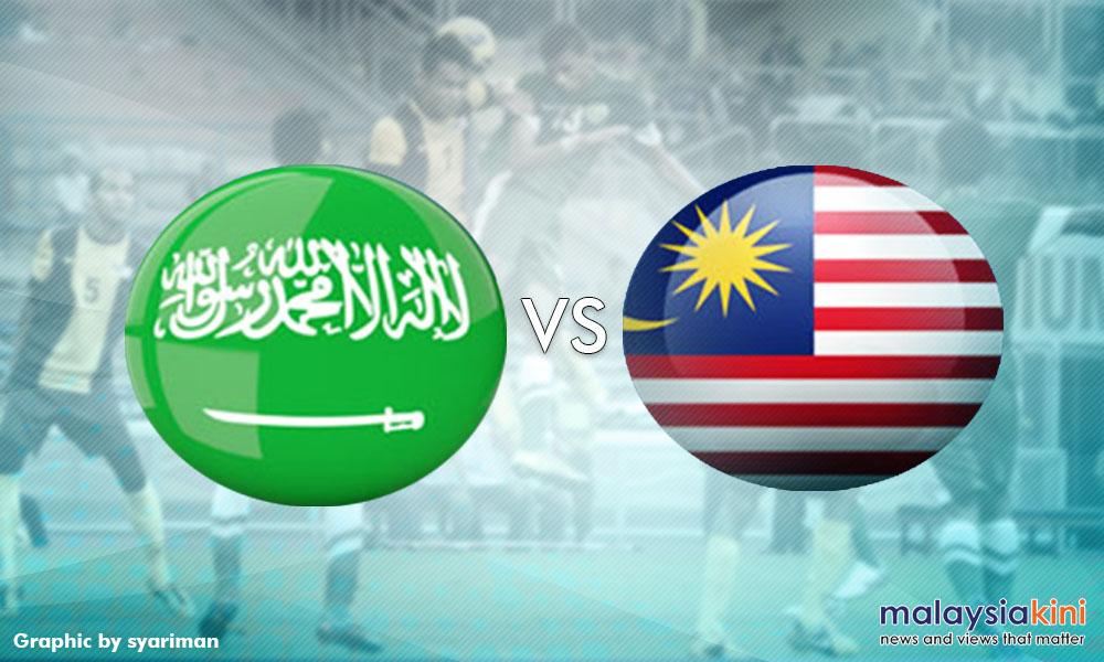 Tewas 2-0, M'sia bukan lawan Arab Saudi