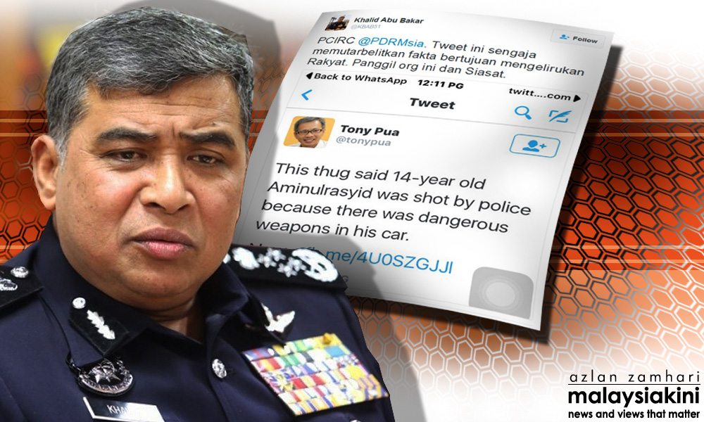 IGP goes after Pua for ‘distorting facts’ in Aminulrasyid tweet