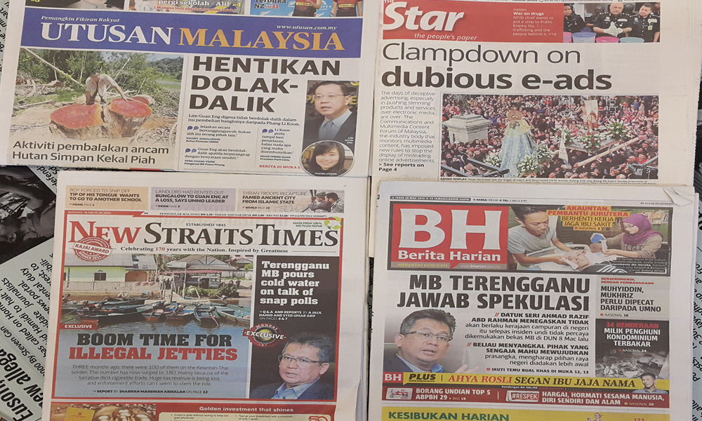Malay, English front pages snub Save M’sia rally