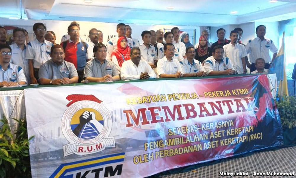 Kesatuan bantah jentera KTMB diambil alih
