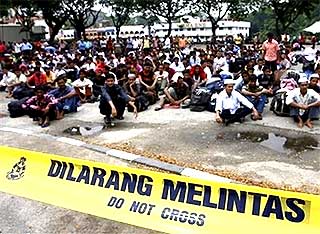 bangladesh workers dang wangi police station 091007