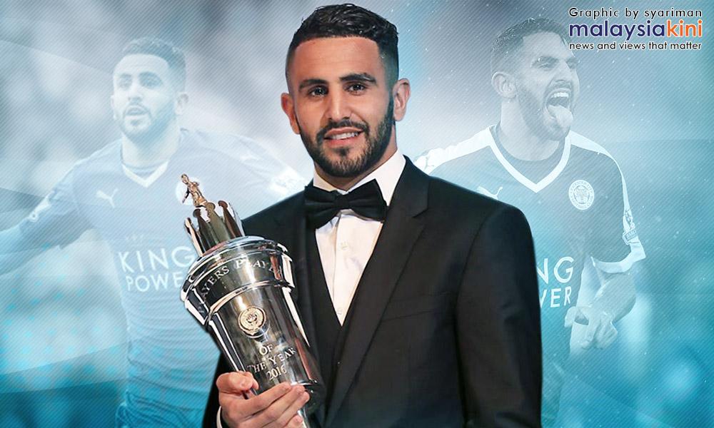 Mahrez pemain terbaik pilihan PFA
