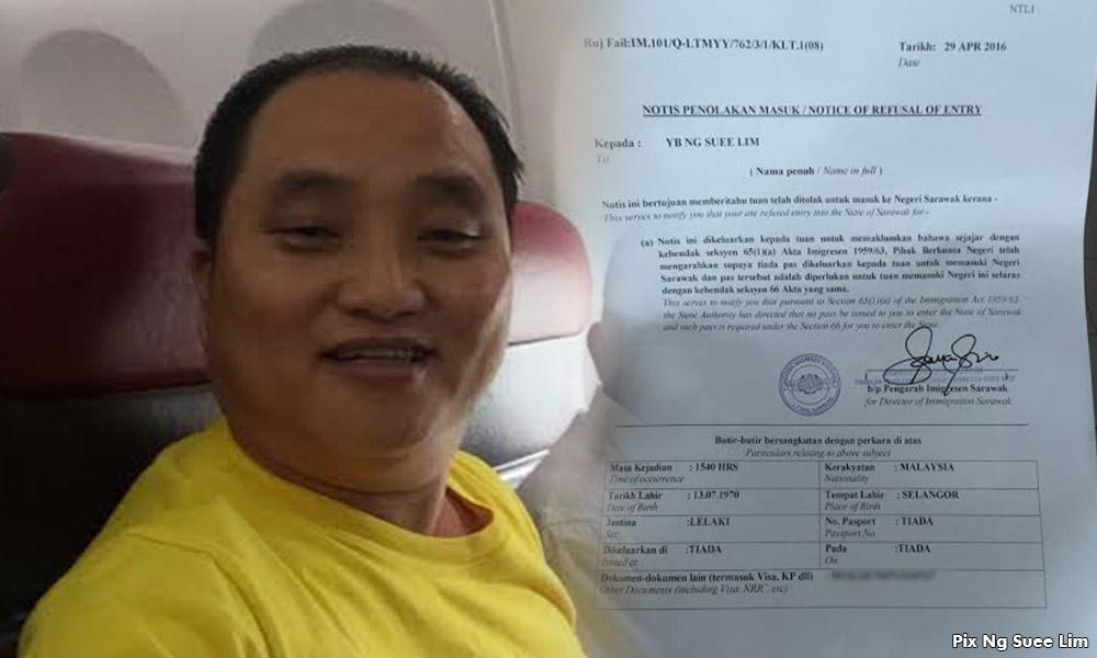 Sekinchan's Ng the latest DAP rep barred from Sarawak