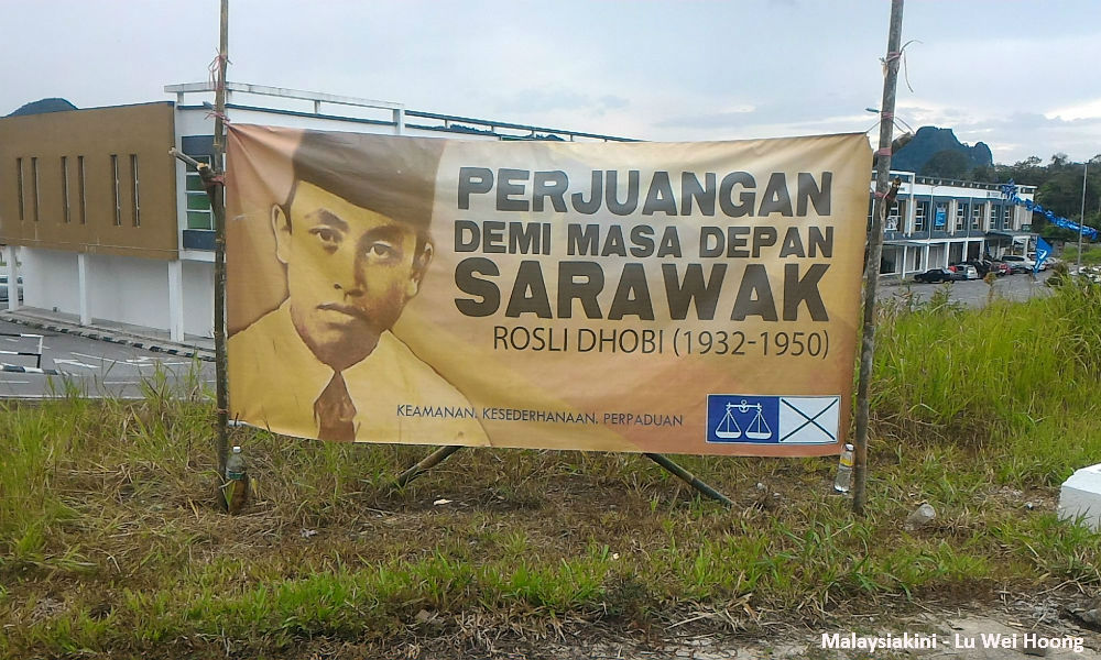 Banners of dead freedom fighters endorsing BN crop up in S'wak