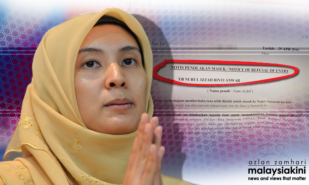 Nurul Izzah barred from entering Sarawak despite writing in